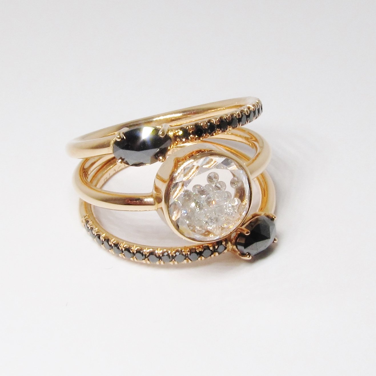 Black & White Diamond Ring