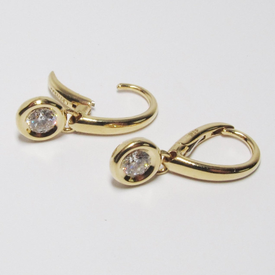 18k Gold Dangle Earrings (Available in White and Yellow Gold)