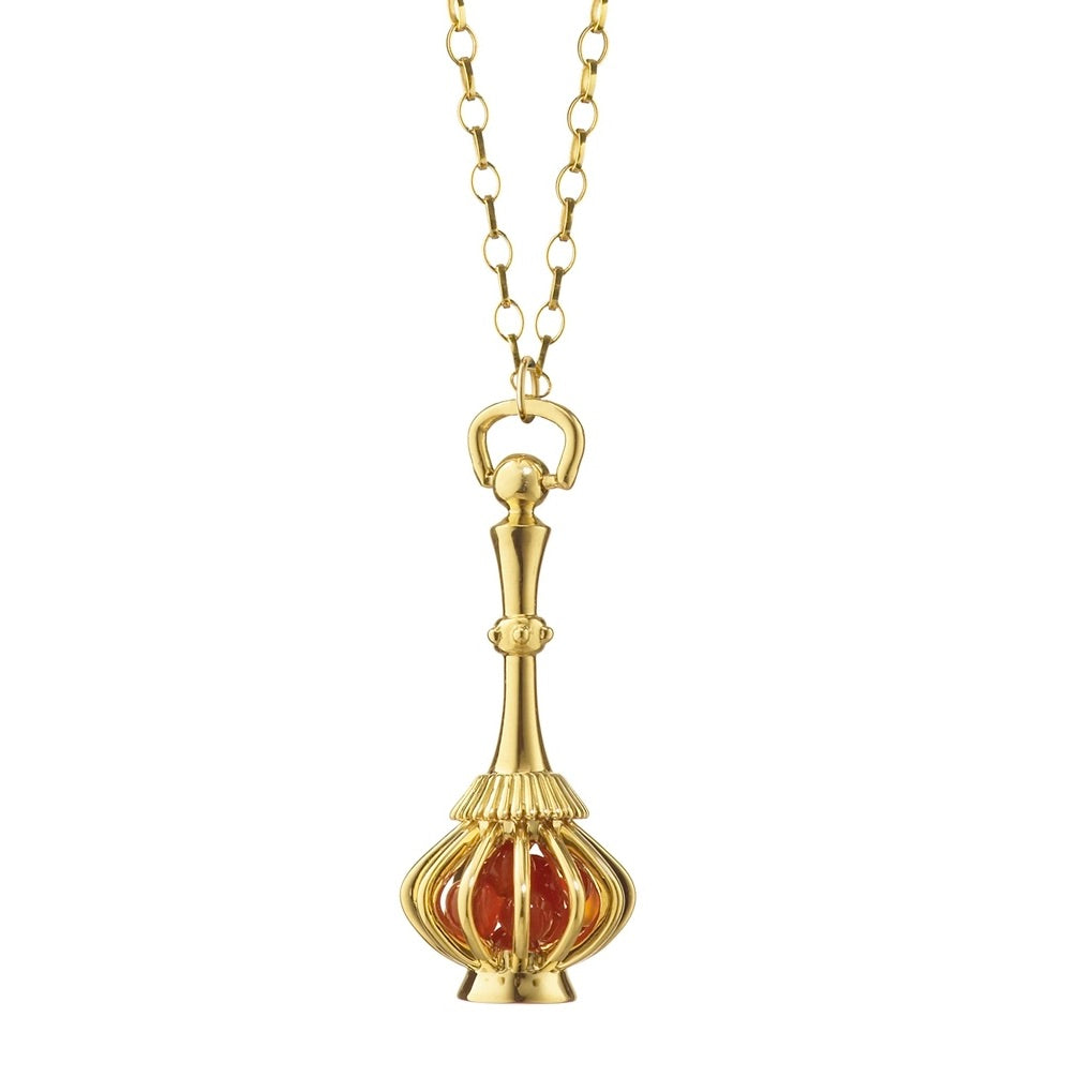 18K Yellow Gold Genie in a Bottle Charm