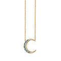 Yellow Gold Mini Crescent Moon