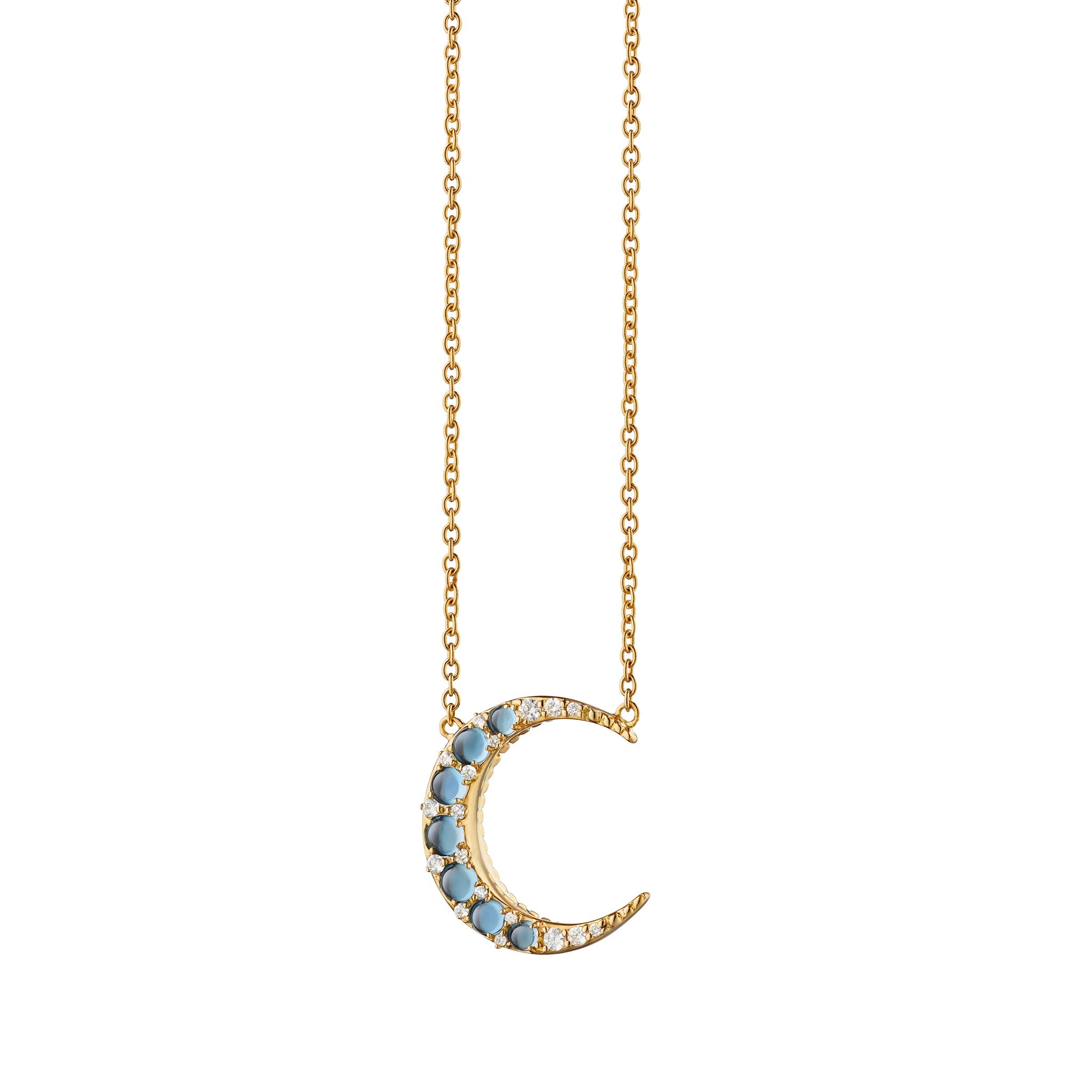 Yellow Gold Mini Crescent Moon