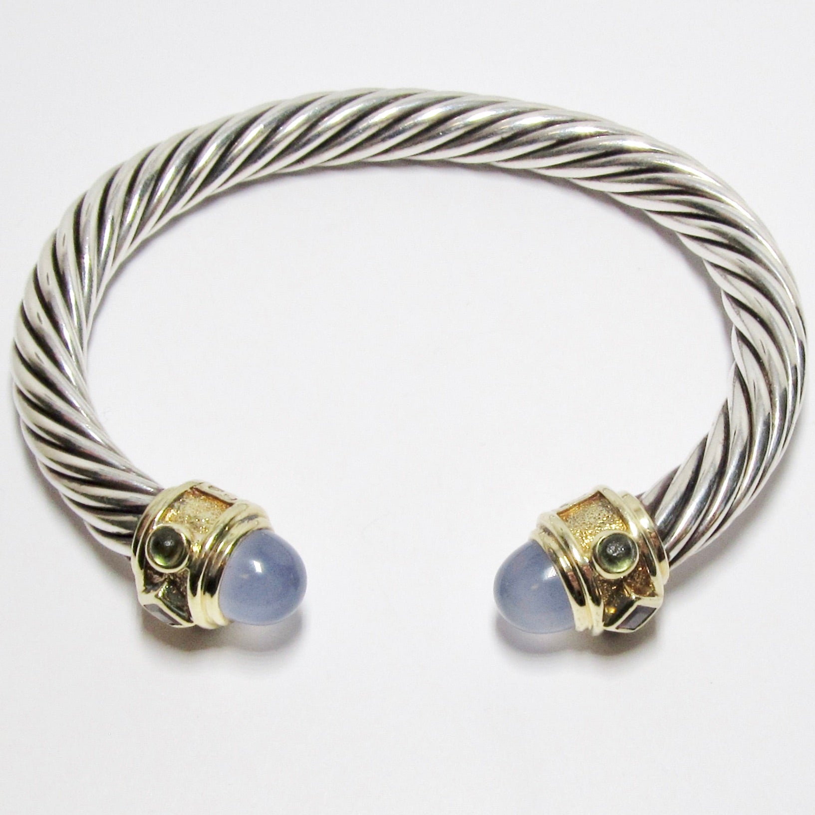 Bangle Bracelet, Silver & Gold