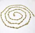 18k Yellow Gold Necklace with 4 Diamond Stations