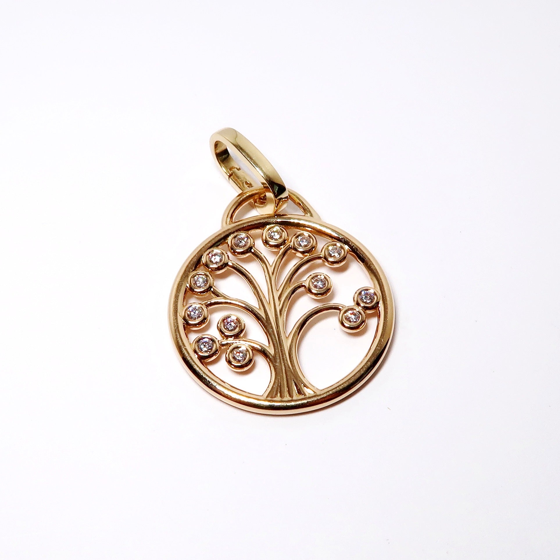 Yellow Gold & Diamond Tree Charm