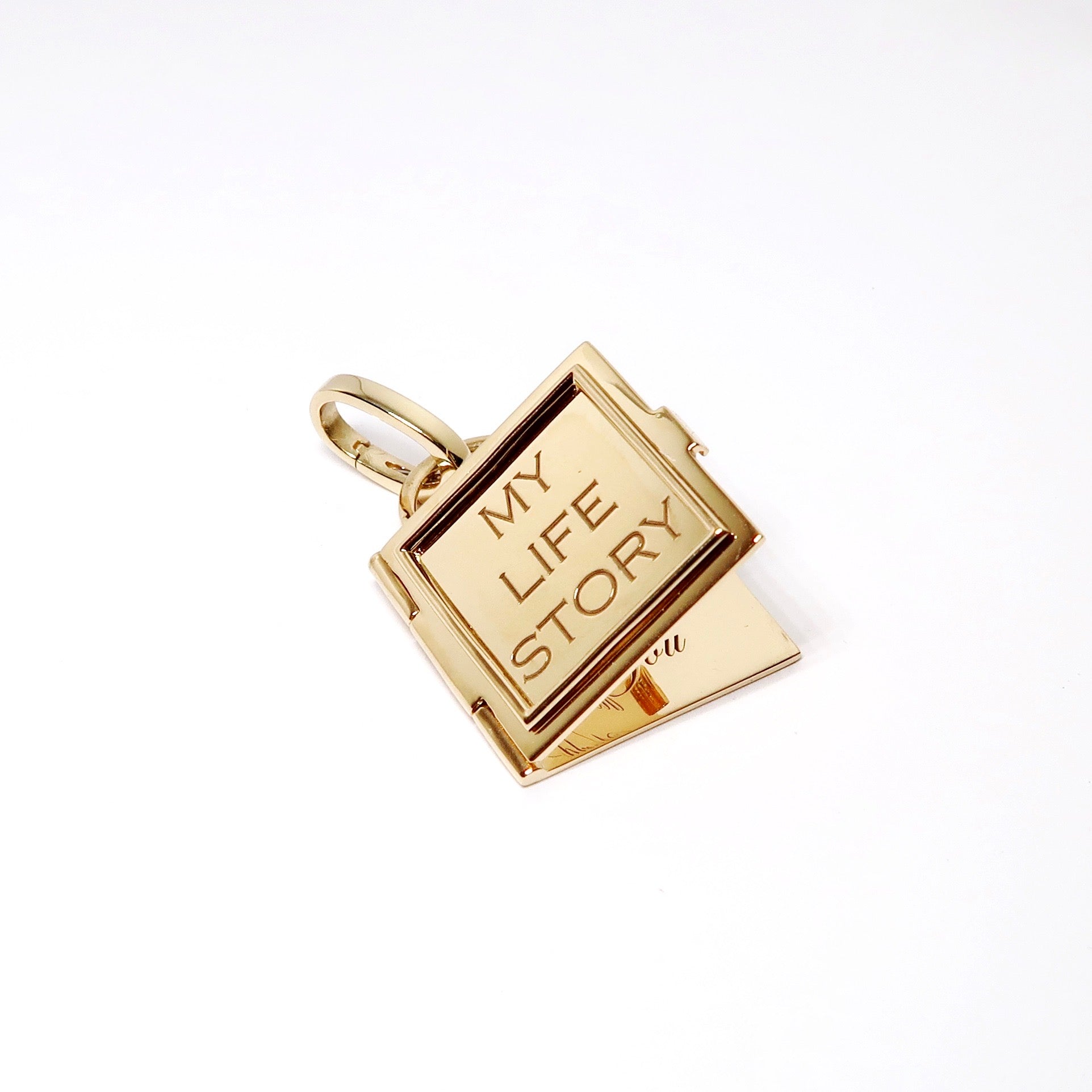 Yellow Gold My Life Story Book Charm