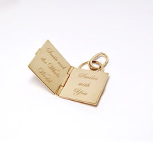 Load image into Gallery viewer, Yellow Gold My Life Story Book Charm
