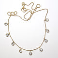 14k Yellow Gold Aquamarine Necklace