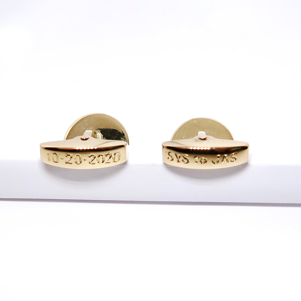 Carved Crystal Fox & Beagle Cufflinks