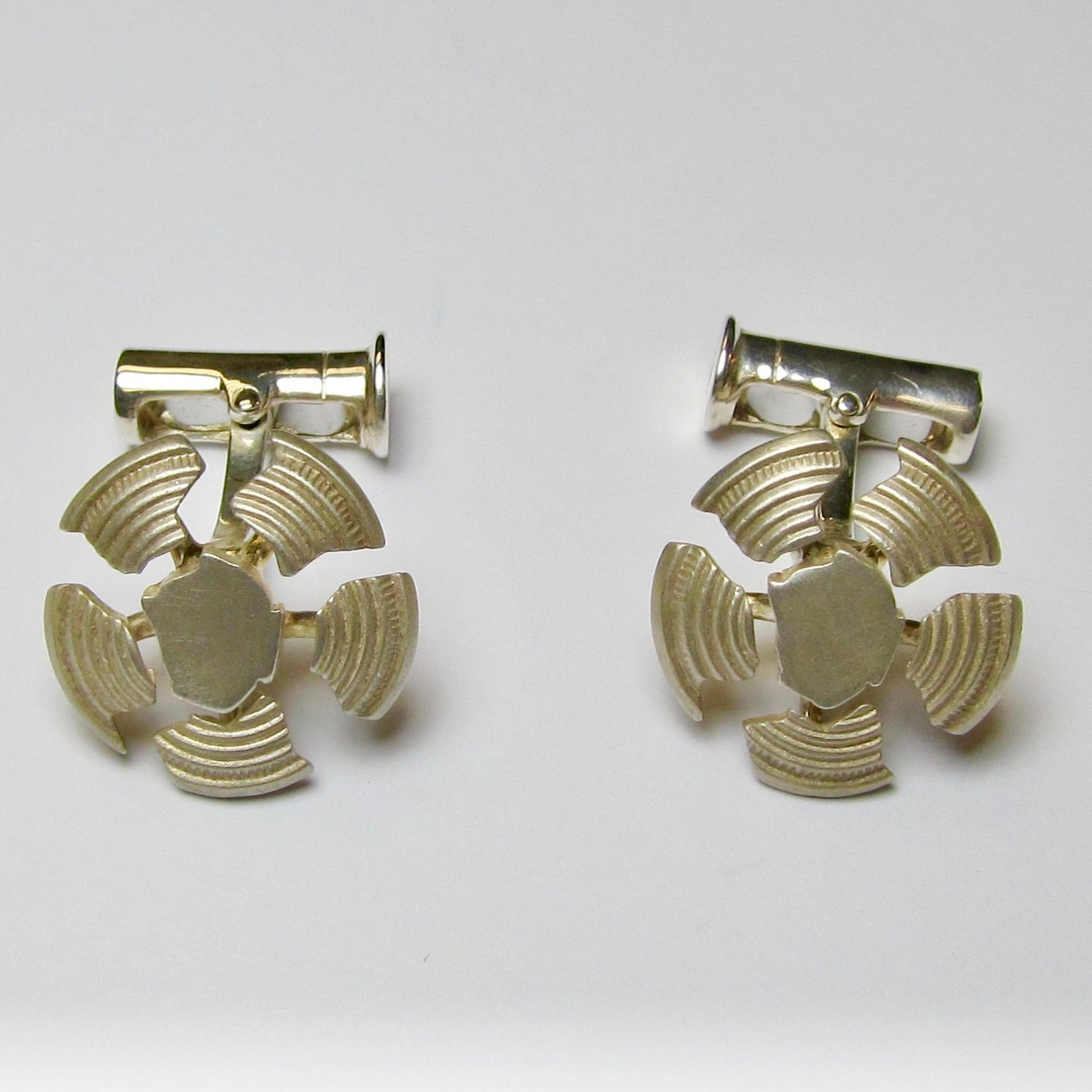 Silver Clay Pigeons Cufflinks