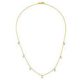 18k Yellow Gold Diamond-by-the-Yard Necklace