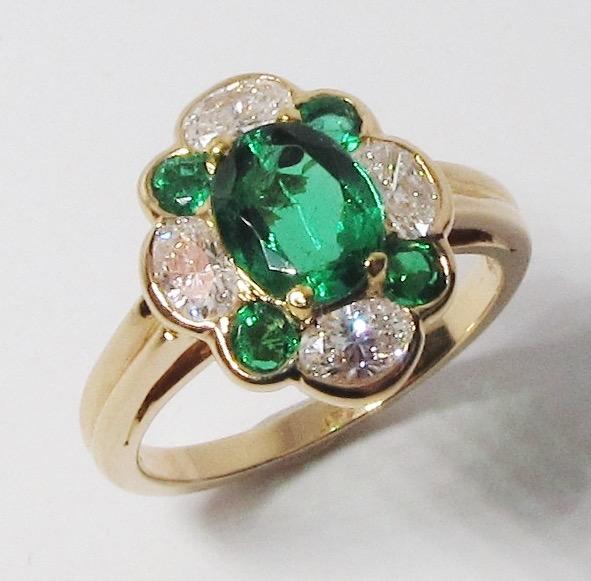 Emerald & Diamond Ring