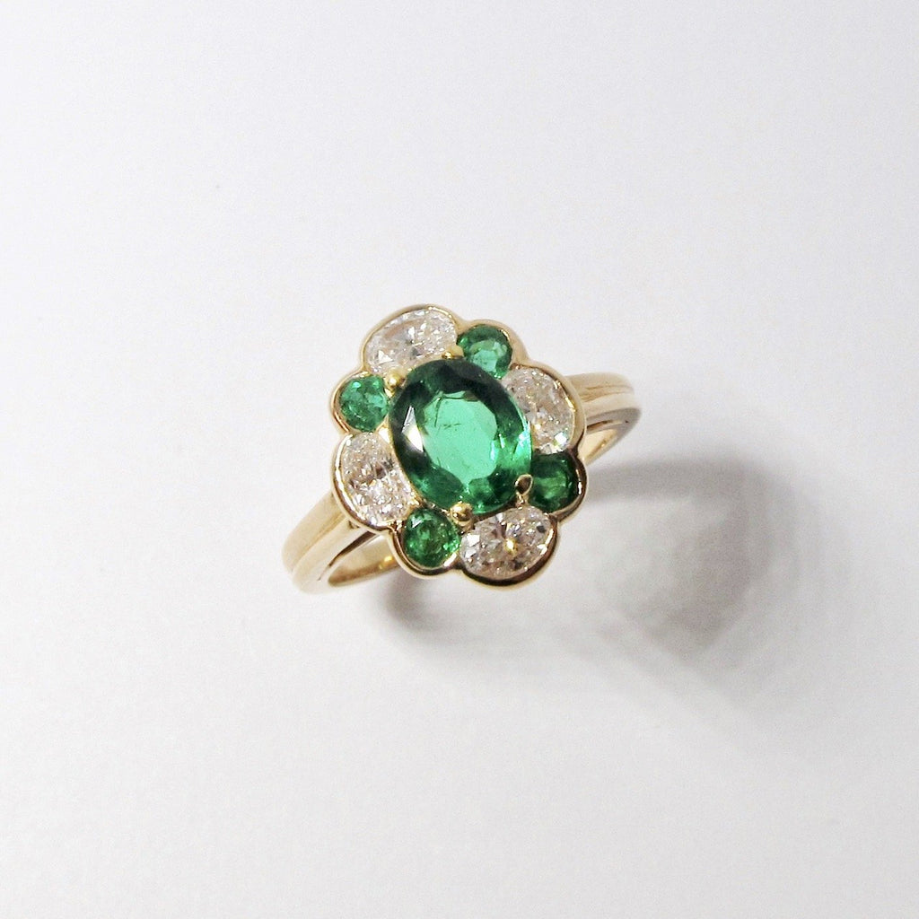 Emerald & Diamond Ring