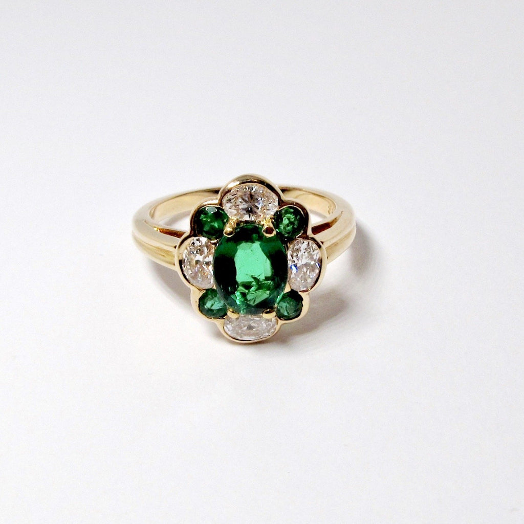 Emerald & Diamond Ring