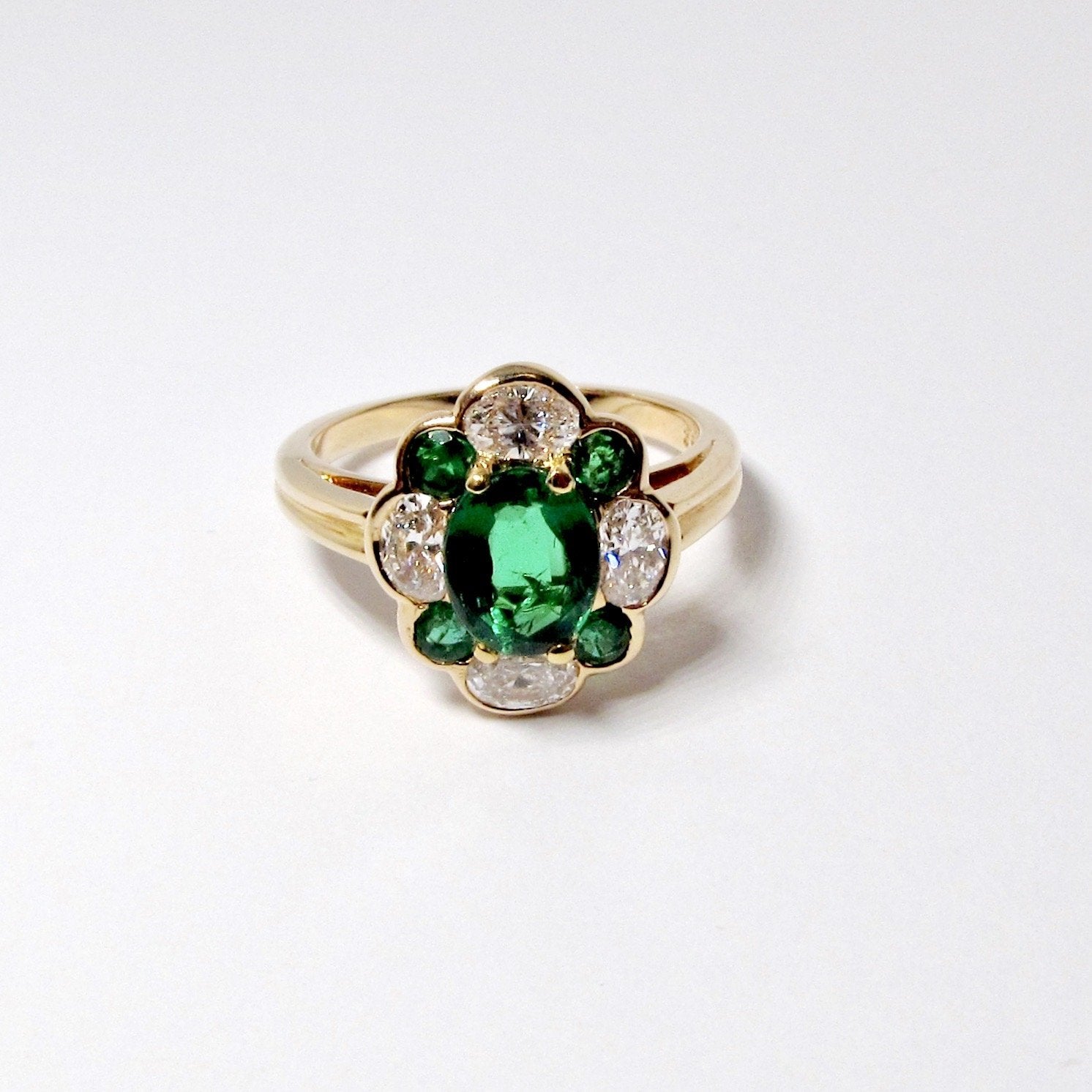 Emerald & Diamond Ring