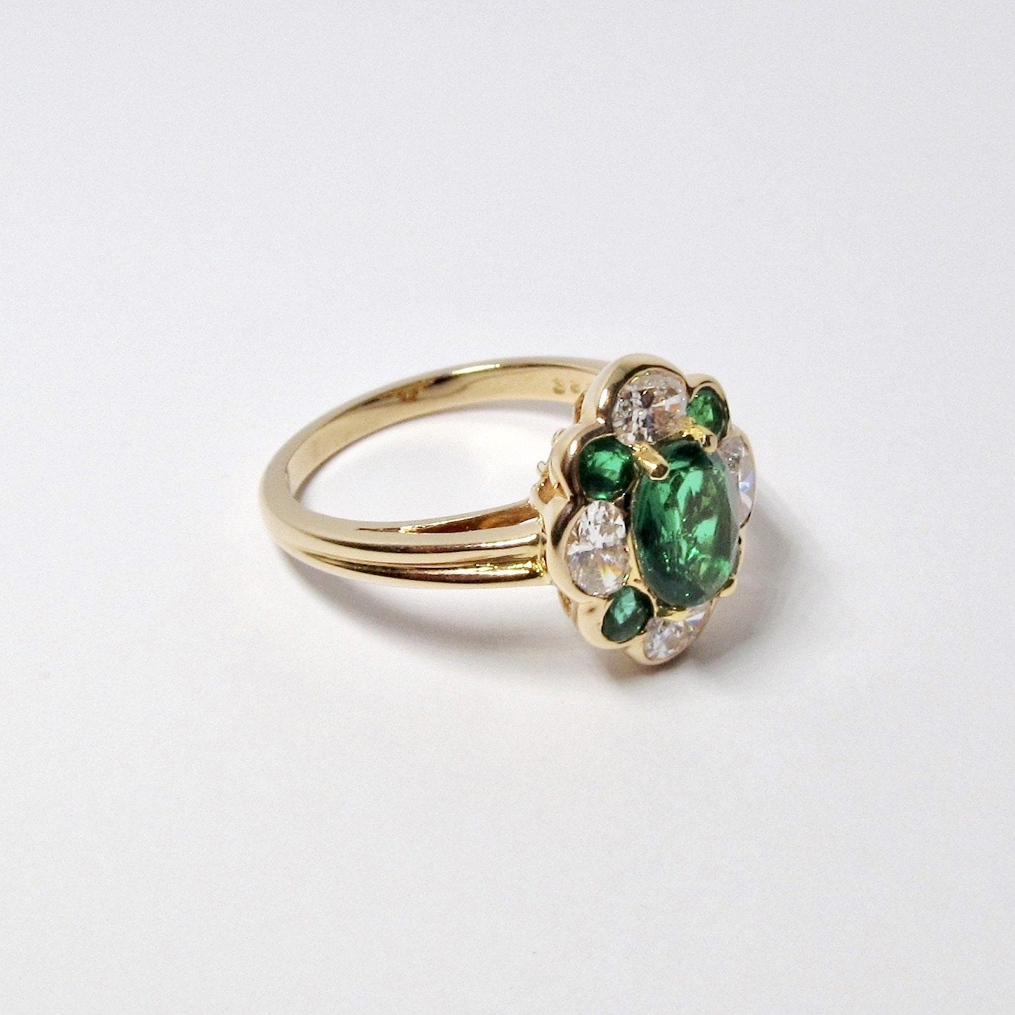 Emerald & Diamond Ring