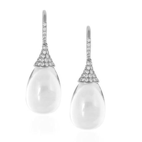 'Naughty' Moon Quartz 19 X12MM Earrings