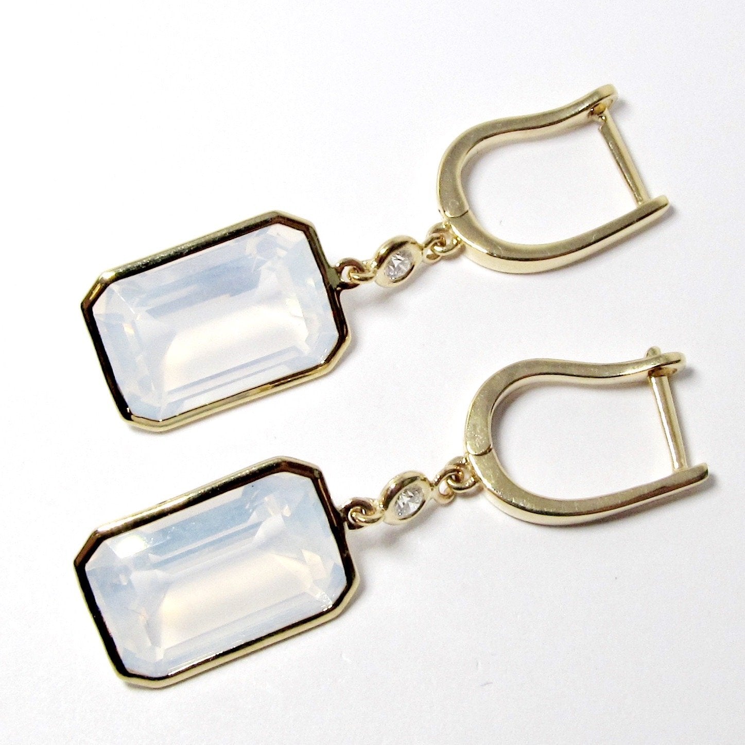 'Gossip' Moon Quartz Earrings