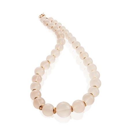 'Beyond' Rose Quartz Beads Necklace