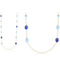 'G-One' Tanzanite, Blue Topaz Necklace