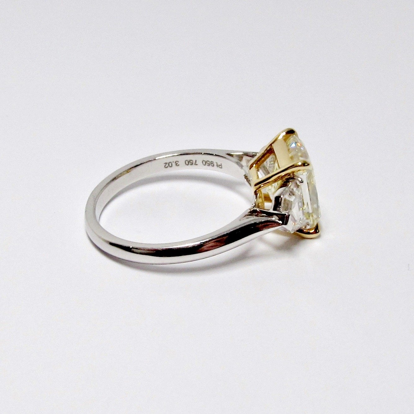 Radiant Cut Yellow Diamond Ring