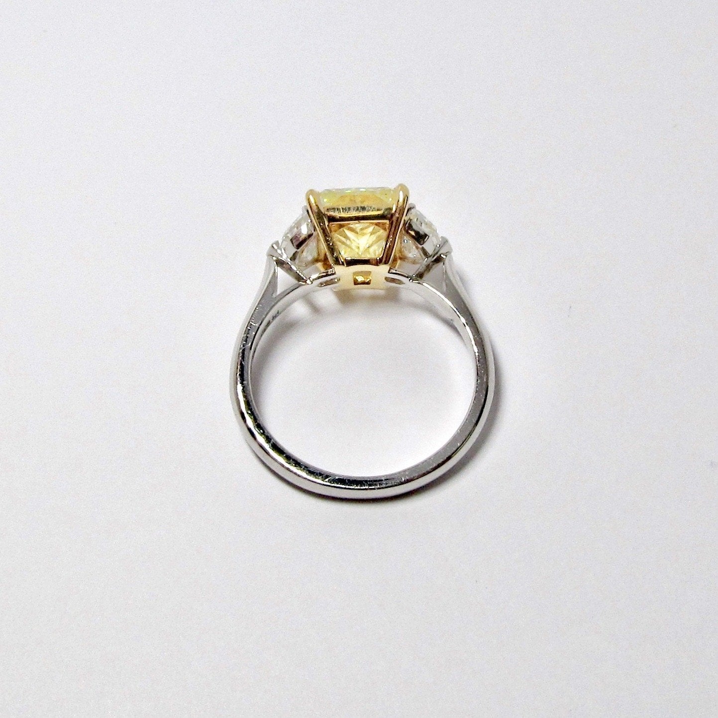 Radiant Cut Yellow Diamond Ring