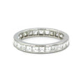 Platinum Square Diamond Ring