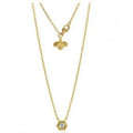 Honeybee "B" honeycomb Motif Necklace