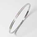 18k White Gold Diamond Bangle