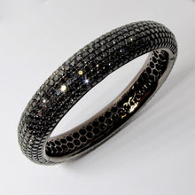 Load image into Gallery viewer, Black Diamond Bangle Bracelet
