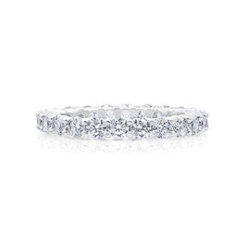 Platinum Shared Prong Diamond Ring