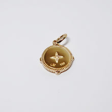 Load image into Gallery viewer, 18k Yellow Gold Miniature Compass Charm
