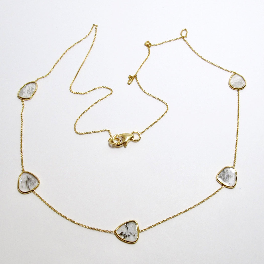 Flat Sapphire Necklace