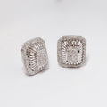 Diamond Earrings, 18k White Gold