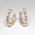 18k Yellow Gold Diamond Earrings