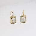 Diamond Earrings in White Sapphire Kaleidoscope Rectangular Shakers