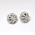 Prasiolite & Diamond Earrings