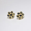Sapphire Cluster Earrings