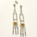 Diamond Dangle Earrings