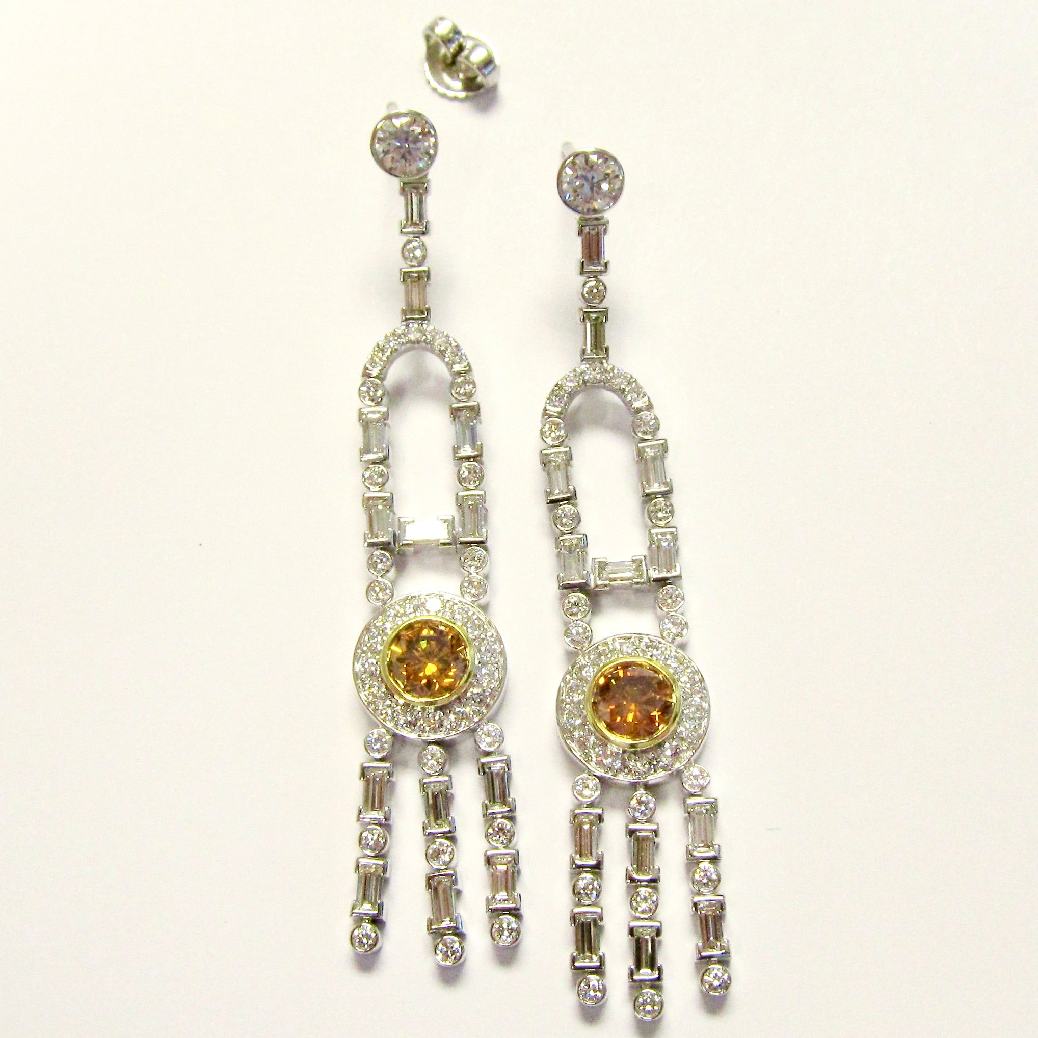 Diamond Dangle Earrings