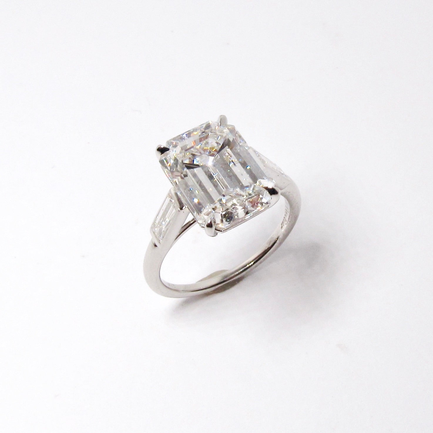 Emerald Cut Diamond 3-Stone Ring