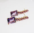Amethyst & Garnet Earrings