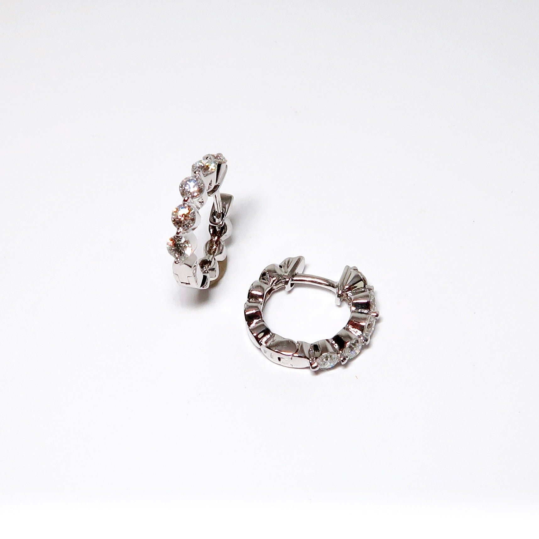 Diamond Hoop Earrings
