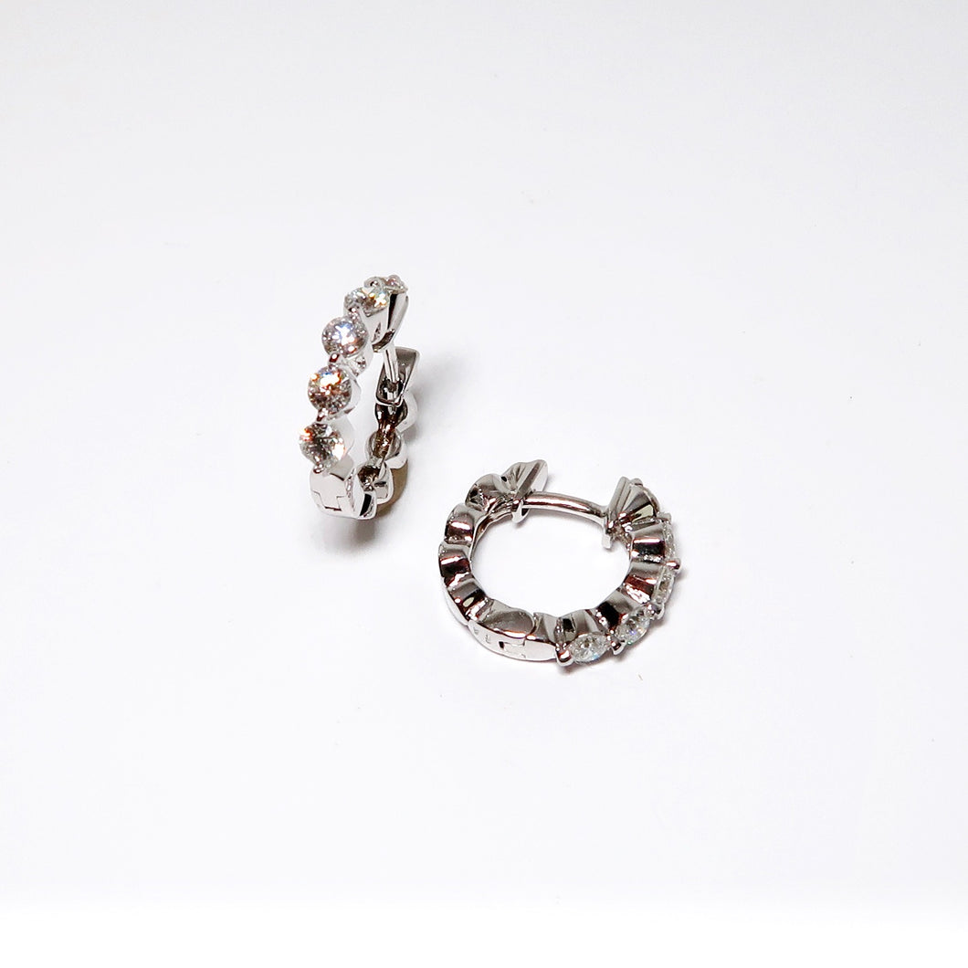 Diamond Hoop Earrings