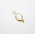 14k Yellow Gold Moonstone Charm/Pendant