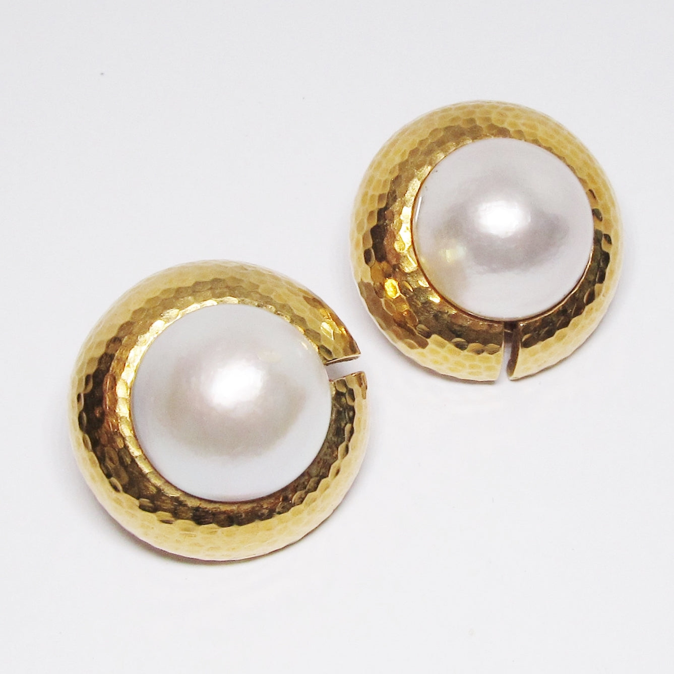 Pearl and Yellow-Gold Cufflinks