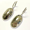 14K White Gold Diamond Earrings