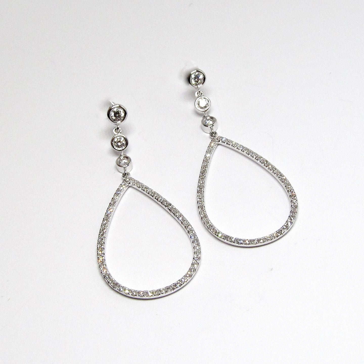 Dangle Drop Diamond Earrings