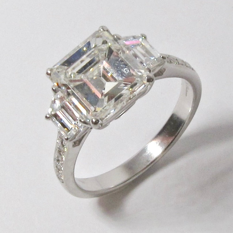 Emerald Cut Diamond Ring