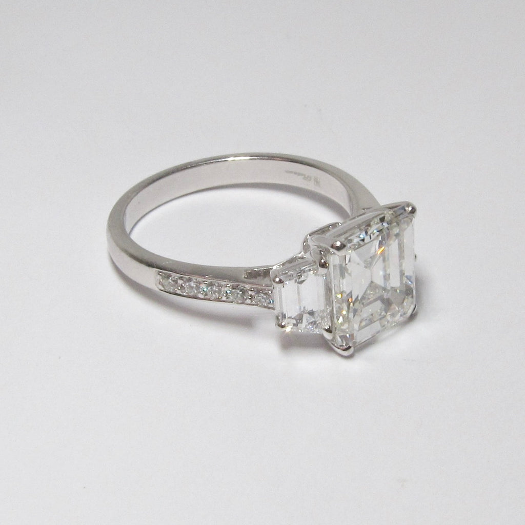 Emerald Cut Diamond Ring