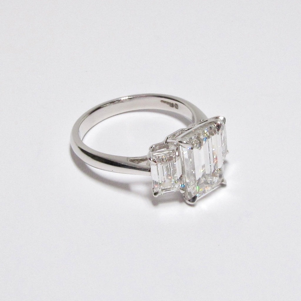 Emerald Cut 3-Stone Diamond Ring